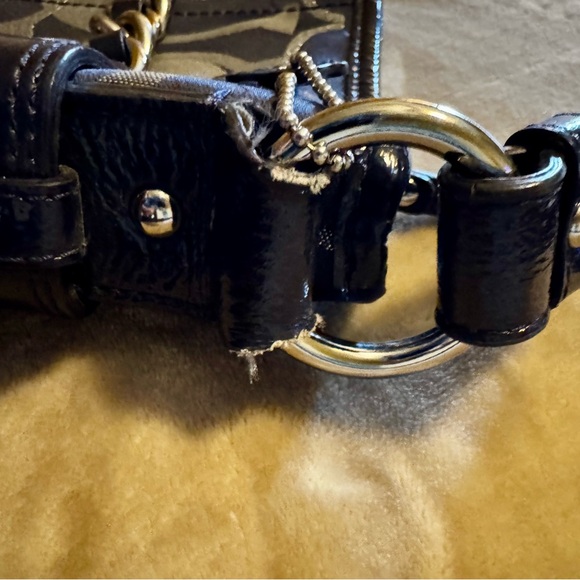 Coach Signature Vintage Chain bag F19820. Rare purple crossbody. - Picture 10 of 11